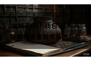比特派DeFi钱包  还有其纵情传统金融体系的后劲